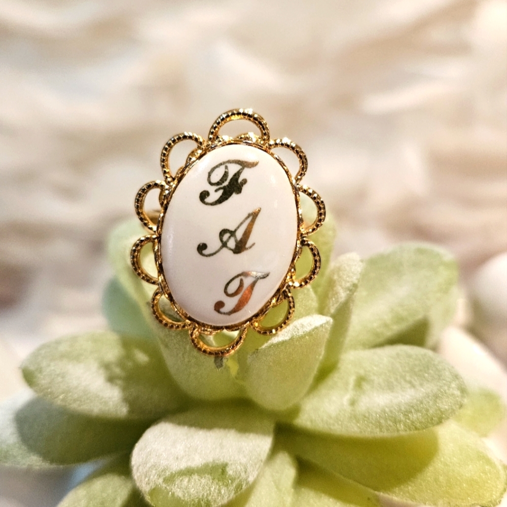 Gold Tone Adjustable Ring